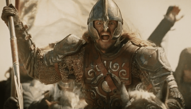 Eomer of Rohan charging