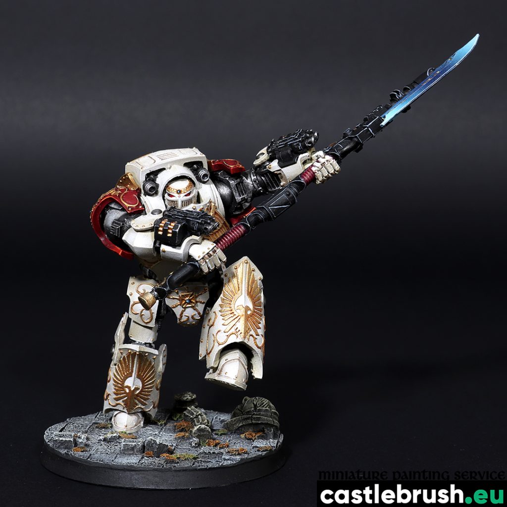 Achillus Dreadnought, front, painted by Castle Brush miniature painting studio