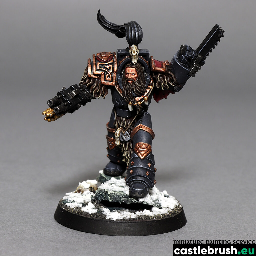 Varagyr Terminator 4, miniature for Horus Heresy and Warhammer: 40000; painted by Castle Brush Miniature Painting Studio